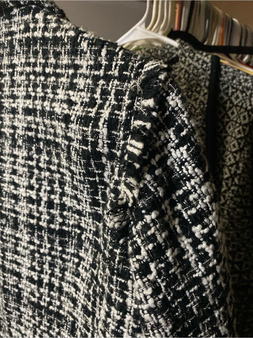 a new day Black & White Tweed Cropped Blazer - Picture 5 of 7